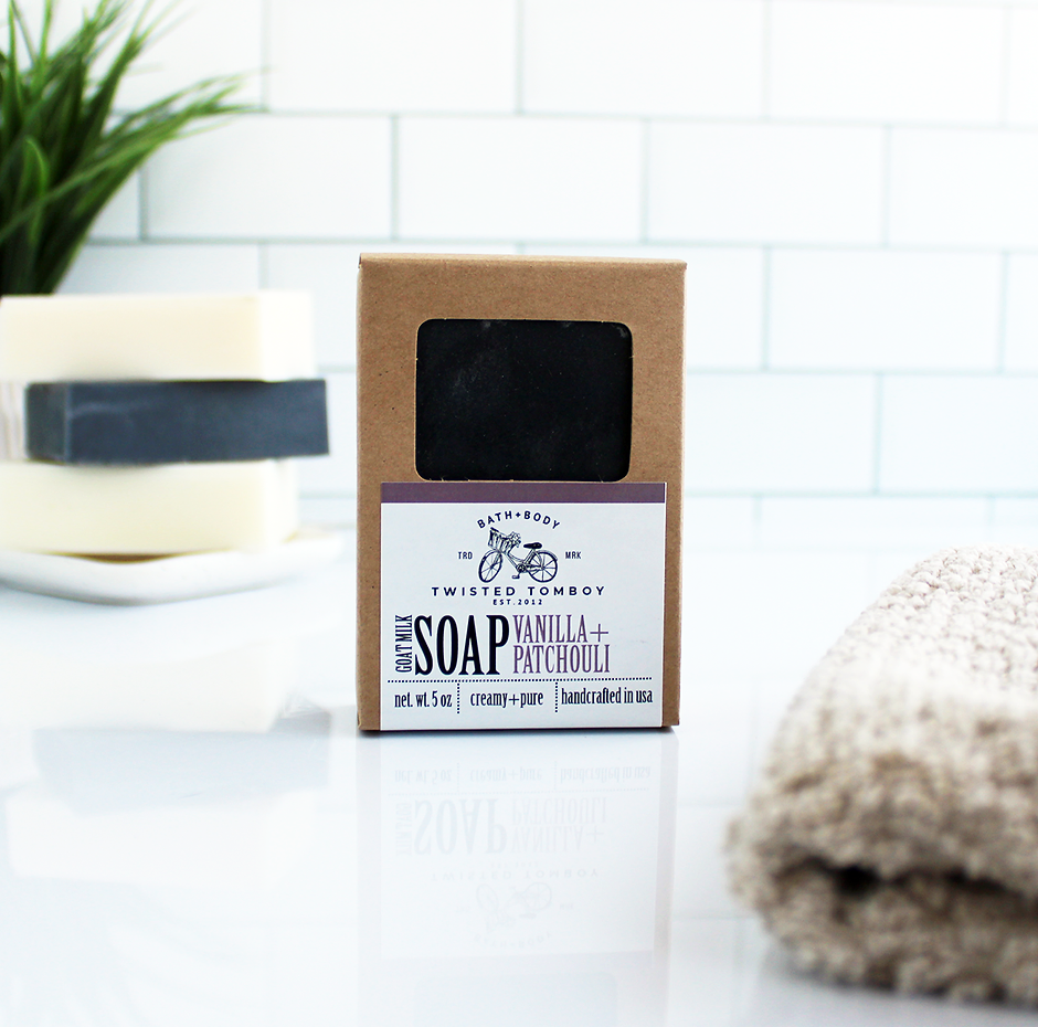 Handcrafted Goat Milk Soap: Vanilla+Patchouli - Pine & Moss