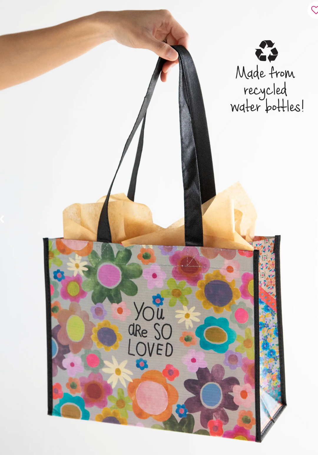Large Happy Bag- You are so loved - Pine & Moss