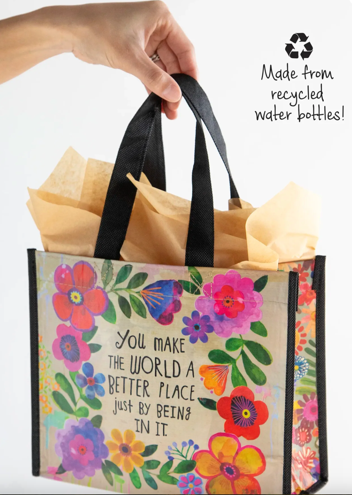 Happy Bag Medium- You make the world better – Pine & Moss
