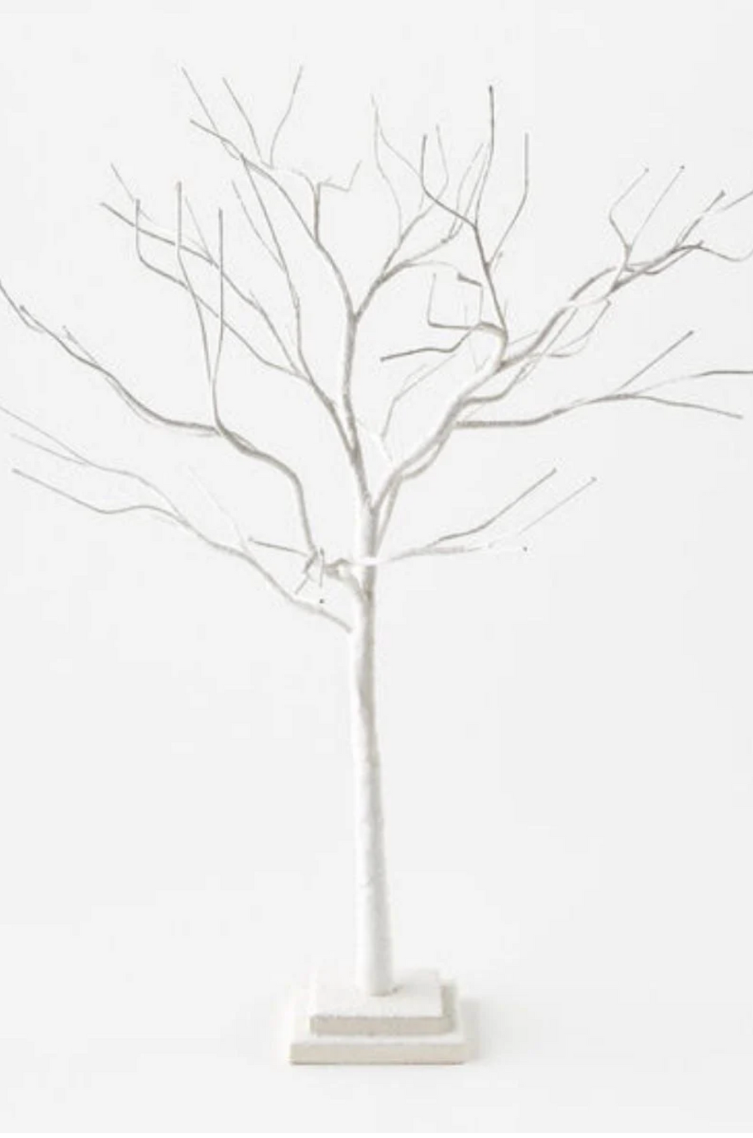Holiday Display Tree- White Iridescent 32" - Pine & Moss