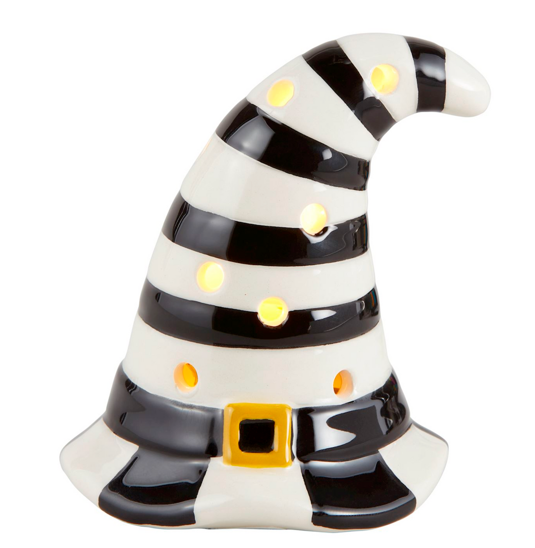 WItch Hat Light-Up Sitter - Pine & Moss