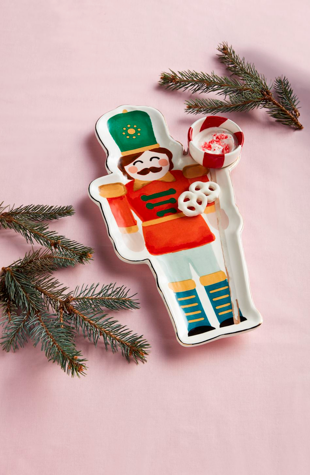 Nutcracker Chip and Dip Set - Pine & Moss