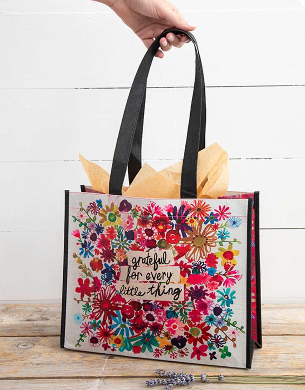 Large Happy Bag- Grateful For Every Little Thing