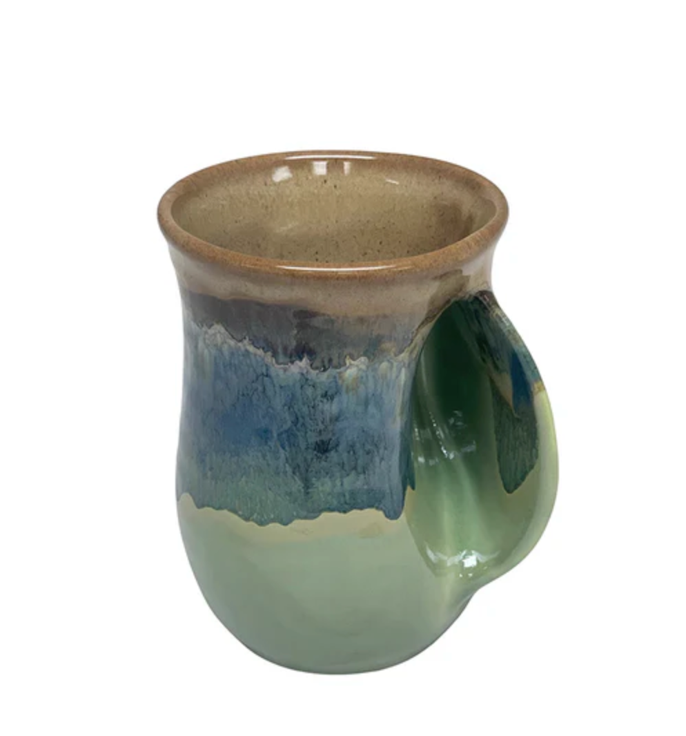 The Original Handwarmer Mug: Mountain Meadw/ Right Hand