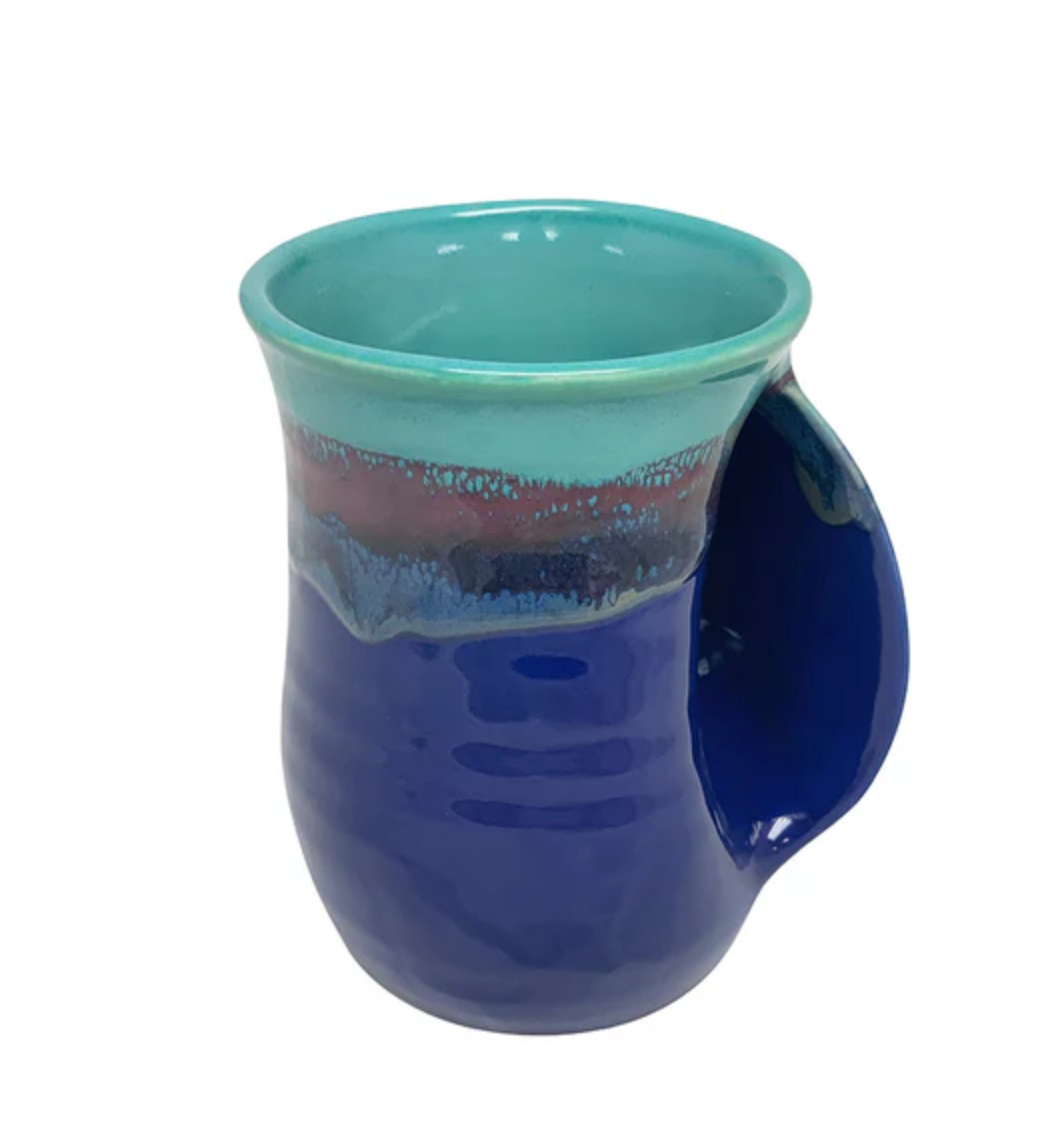 The Original Handwarmer Mug: Mystic Water/ Right Hand
