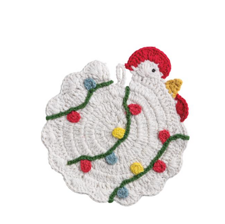 Christmas Crochet Farm Animal Trivets: Three Styles