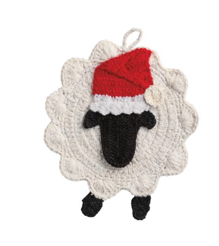 Christmas Crochet Farm Animal Trivets: Three Styles
