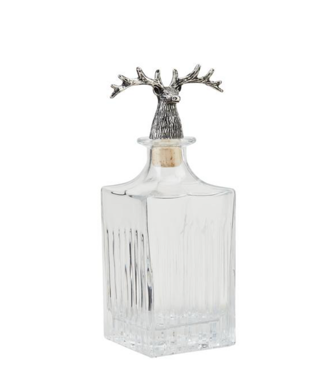Metal Deer Glass Decanter: Two Sizes