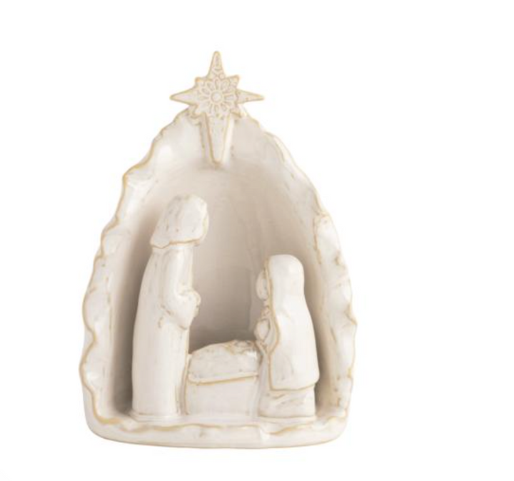 Stoneware Nativity Scene