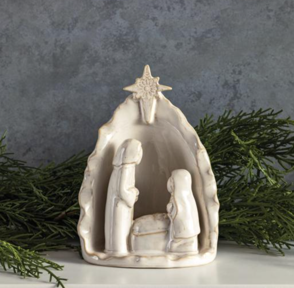 Stoneware Nativity Scene