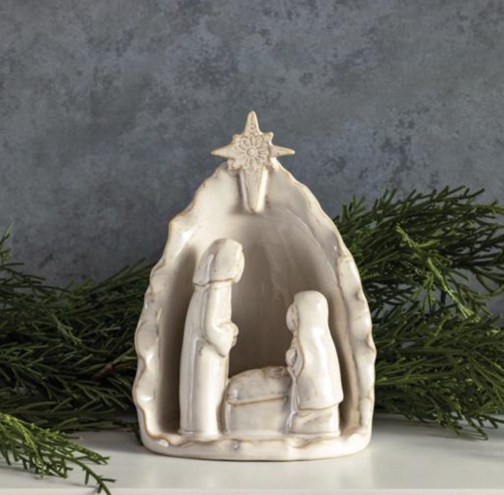 Stoneware Nativity Scene