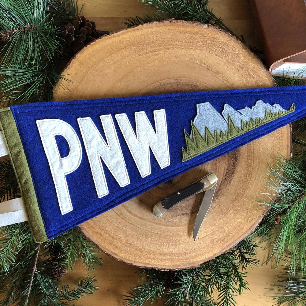 Cascadia Pennant: Bright Navy