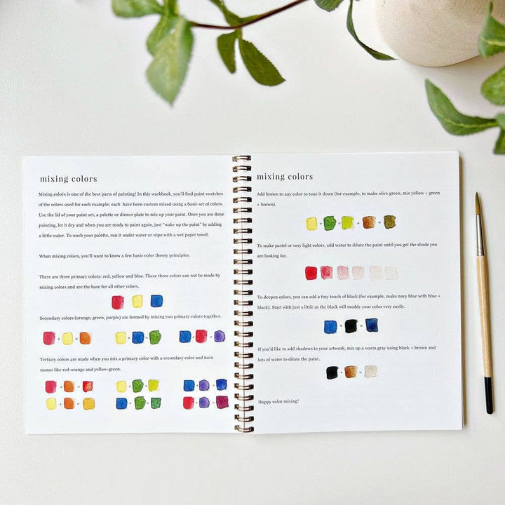 Emily Lex Studio- Bouquets Watercolor Workbook - Pine & Moss