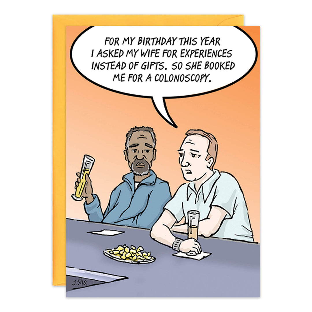 Booked Me A Colonoscopy Birthday Card