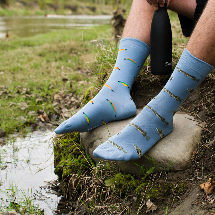 Men’s  Fish & Fishing Lures Socks: Men's 7 - 12