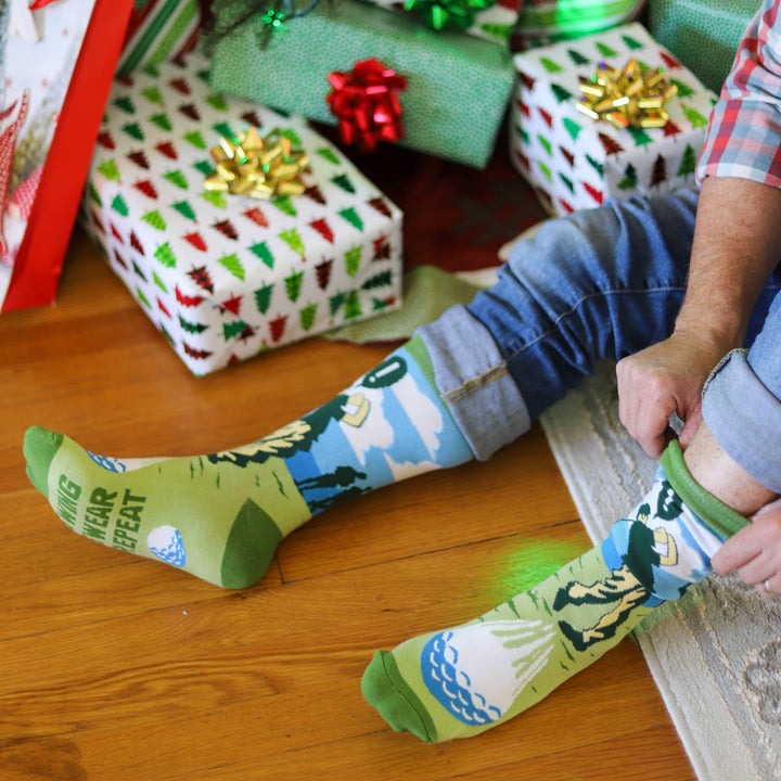 Swing Swear Repeat Socks - Pine & Moss