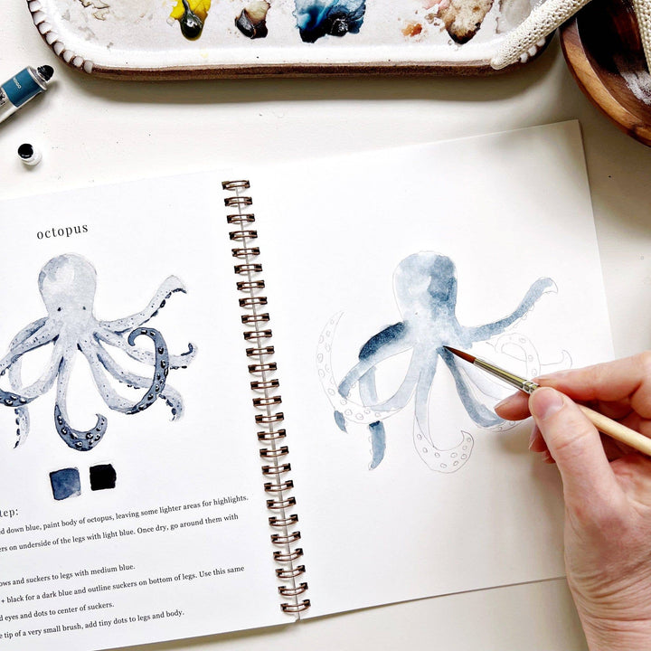 Emily Lex Studios- Seaside Watercolor Workbook - Pine & Moss