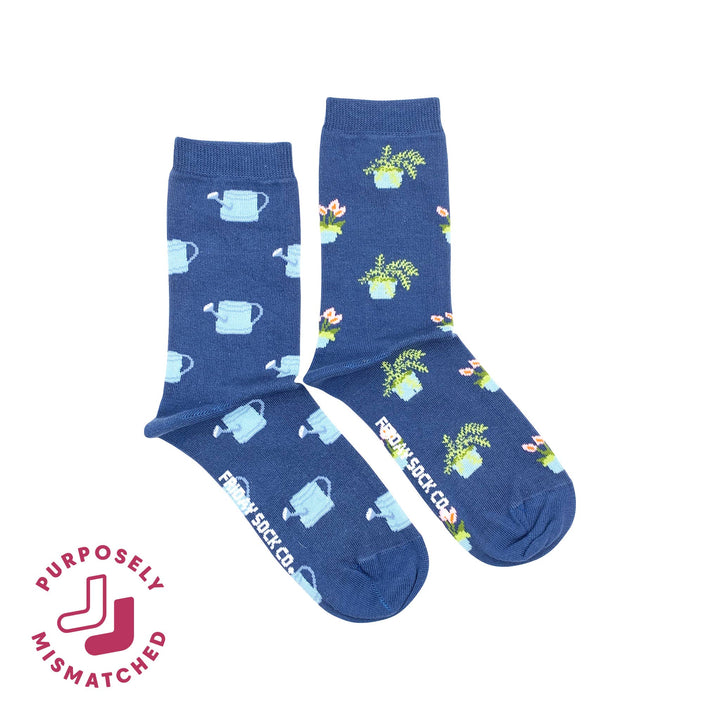 Women's Plant & Watering Can Socks: Women’s 5 – 10