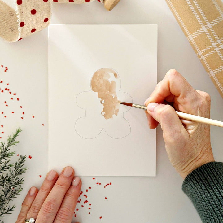 Emily Lex Studios: Gingerbread paintable notecards