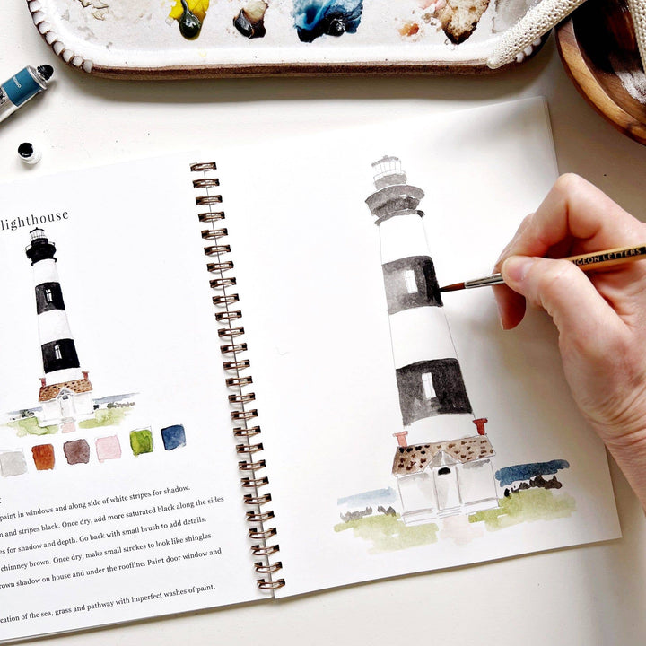 Emily Lex Studios- Seaside Watercolor Workbook - Pine & Moss