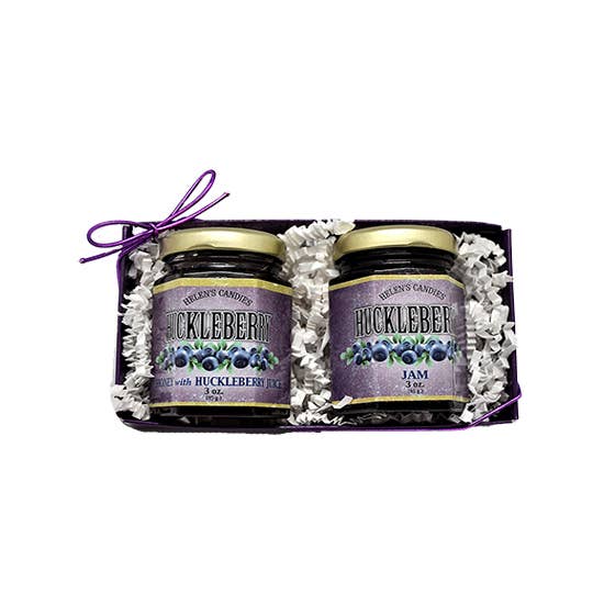 Spokandy- Huckleberry Honey and Huckleberry Jam Gift Pack 3 oz each