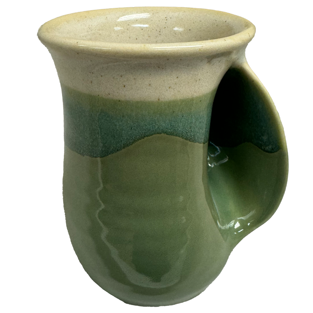The Original Handwarmer Mug: Grasslands / Right Hand