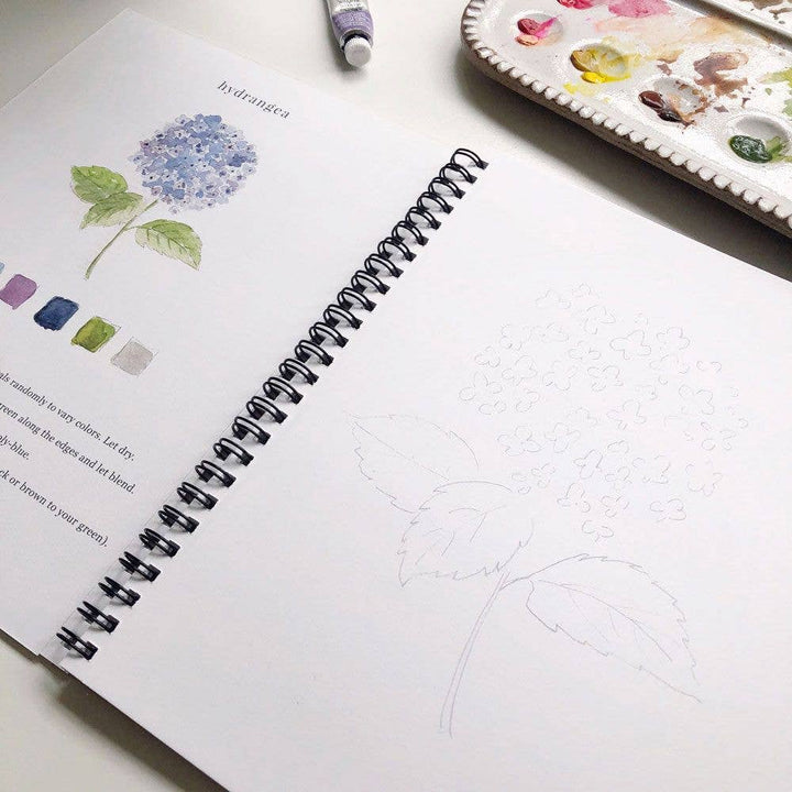Emily Lex Studios- Flowers Watercolor Workbook - Pine & Moss