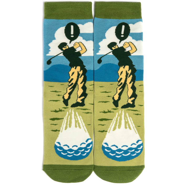 Swing Swear Repeat Socks - Pine & Moss