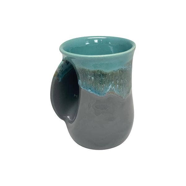 The Original Handwarmer Mug: Riverstone / Left Hand