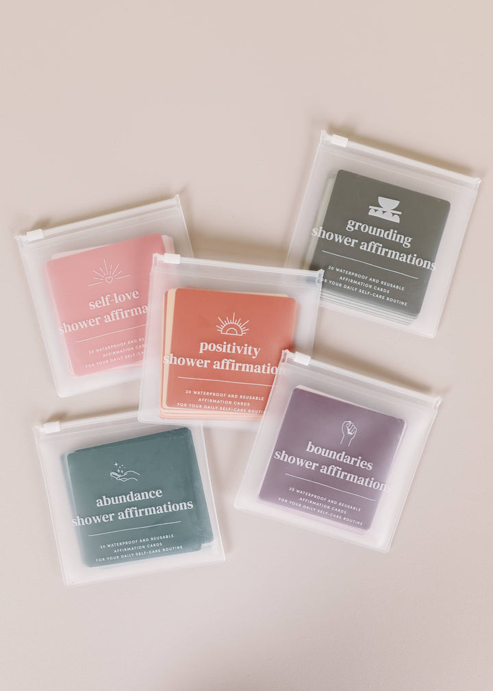 Shower Affirmation™  Cards - Abundance - Pine & Moss