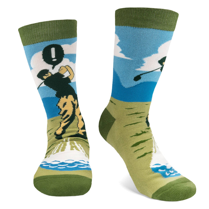 Swing Swear Repeat Socks - Pine & Moss