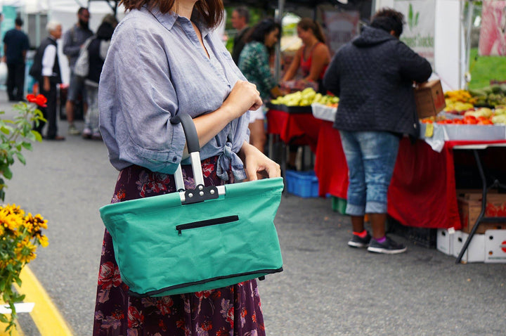 Market Basket - Turquoise - Pine & Moss
