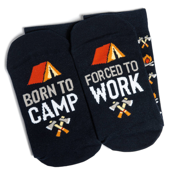 Born To Camp, Forced To Work Socks - Pine & Moss