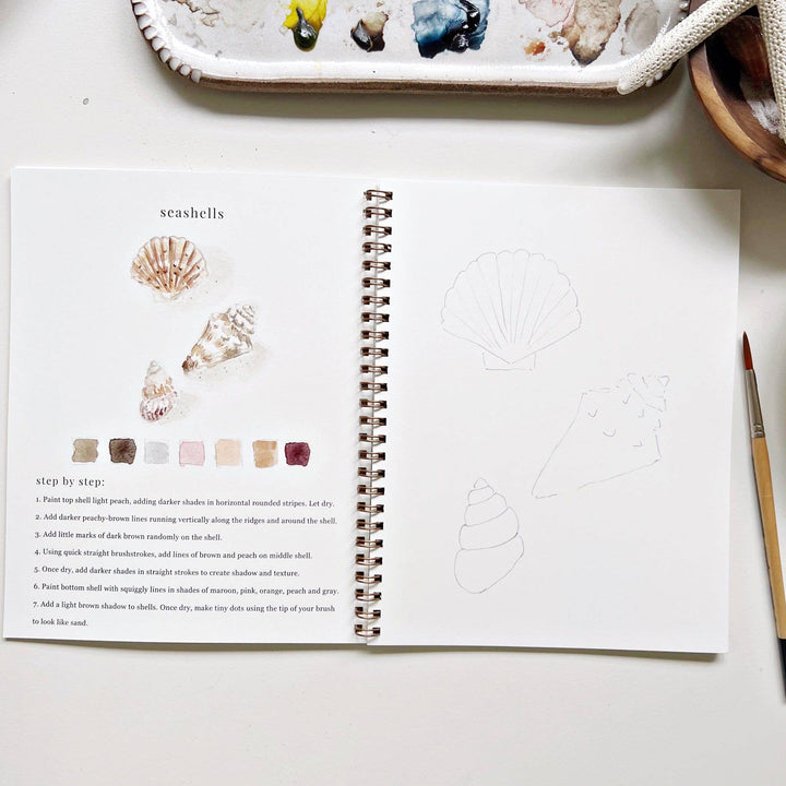 Emily Lex Studios- Seaside Watercolor Workbook - Pine & Moss