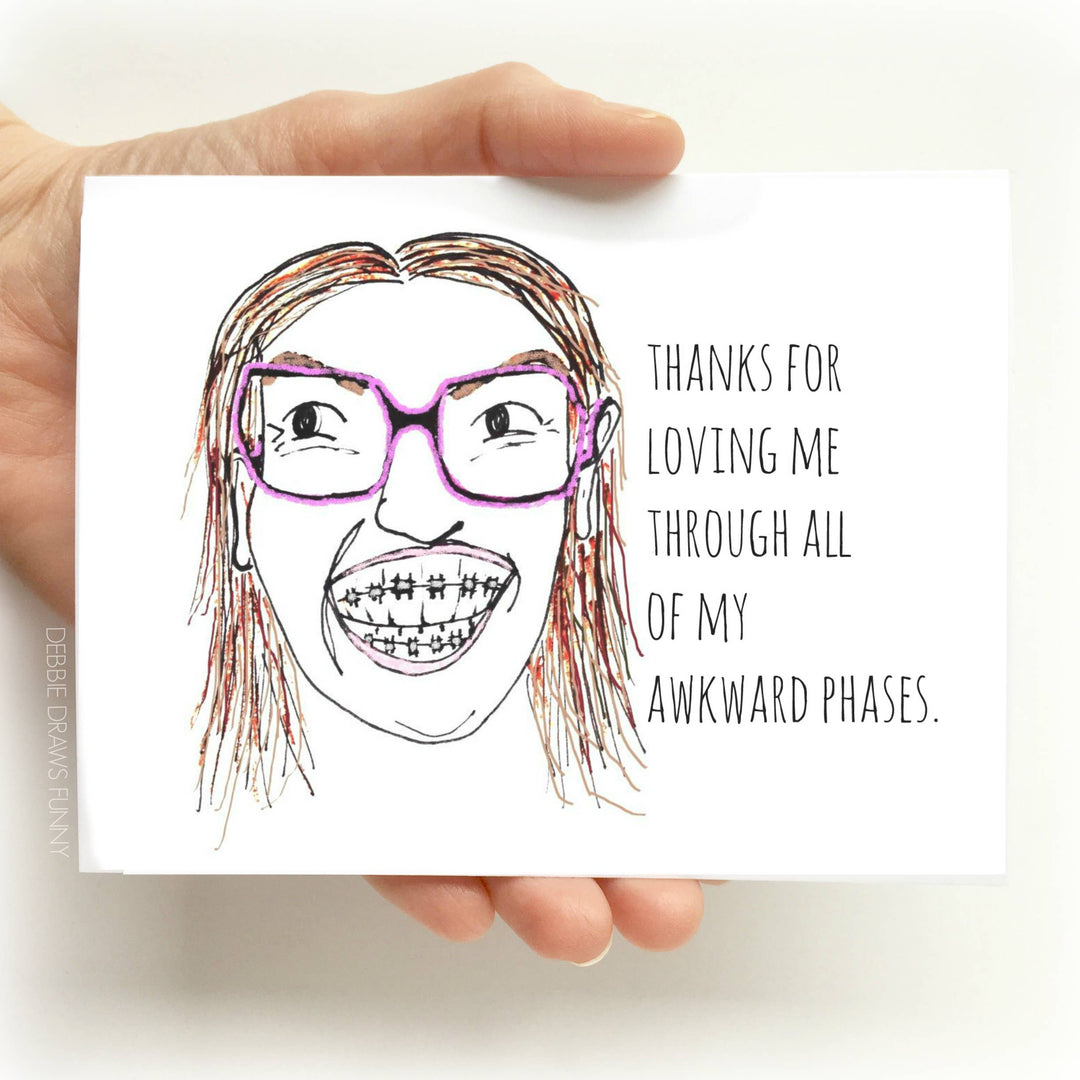 Awkward Phases Funny Mother's Day Father’s Day Card