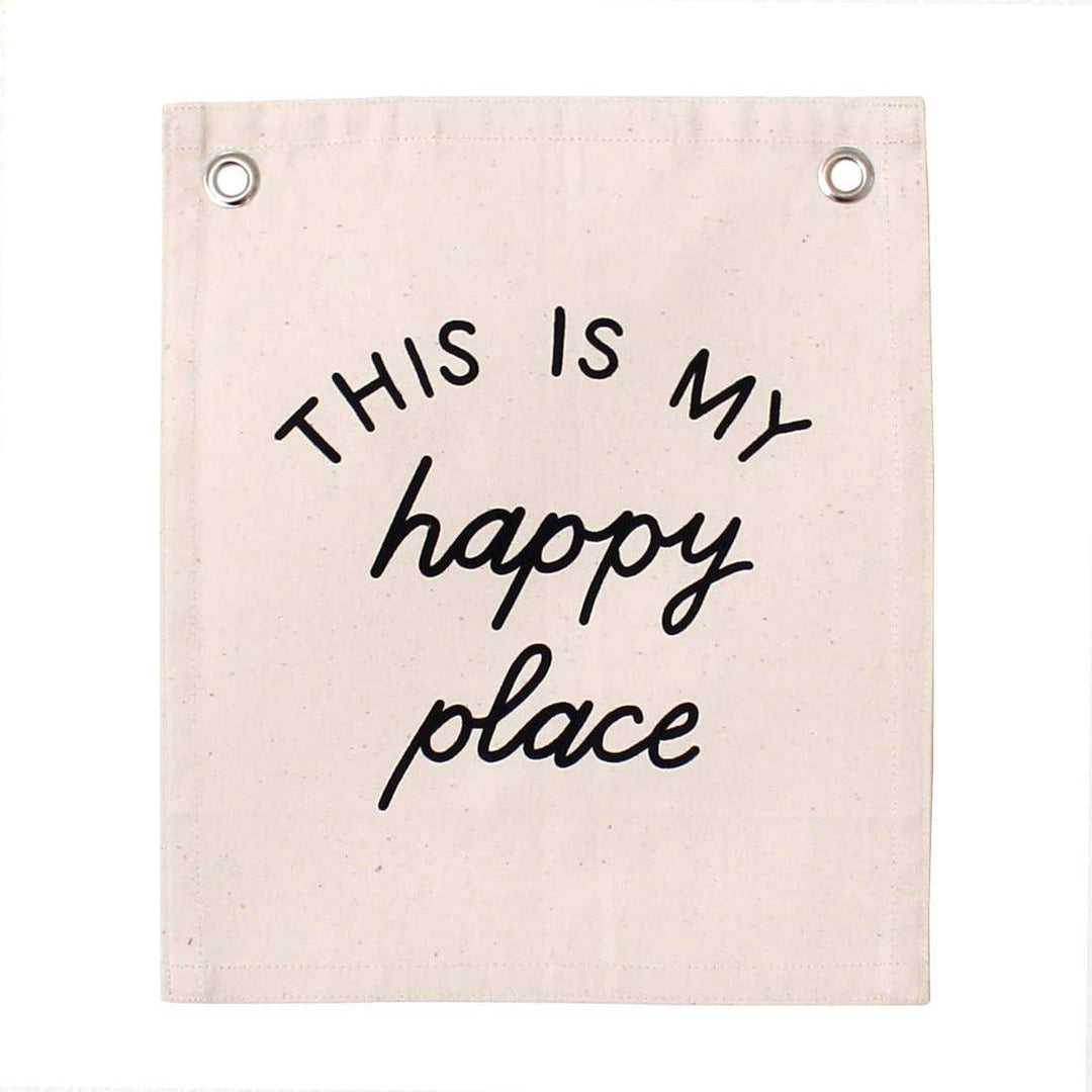 Happy Place Banner - Pine & Moss