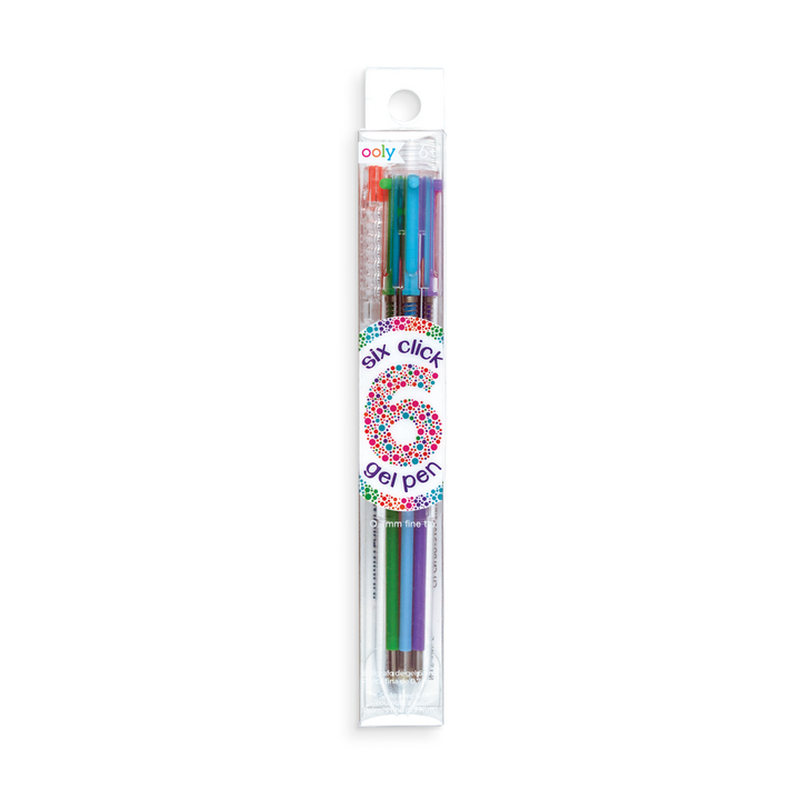 Six Click Colored Gel Pen - Pine & Moss