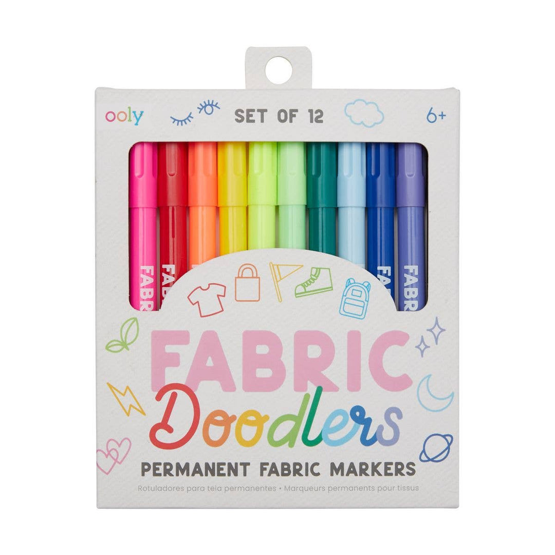 Fabric Doodlers Markers - Set of 12 - Pine & Moss