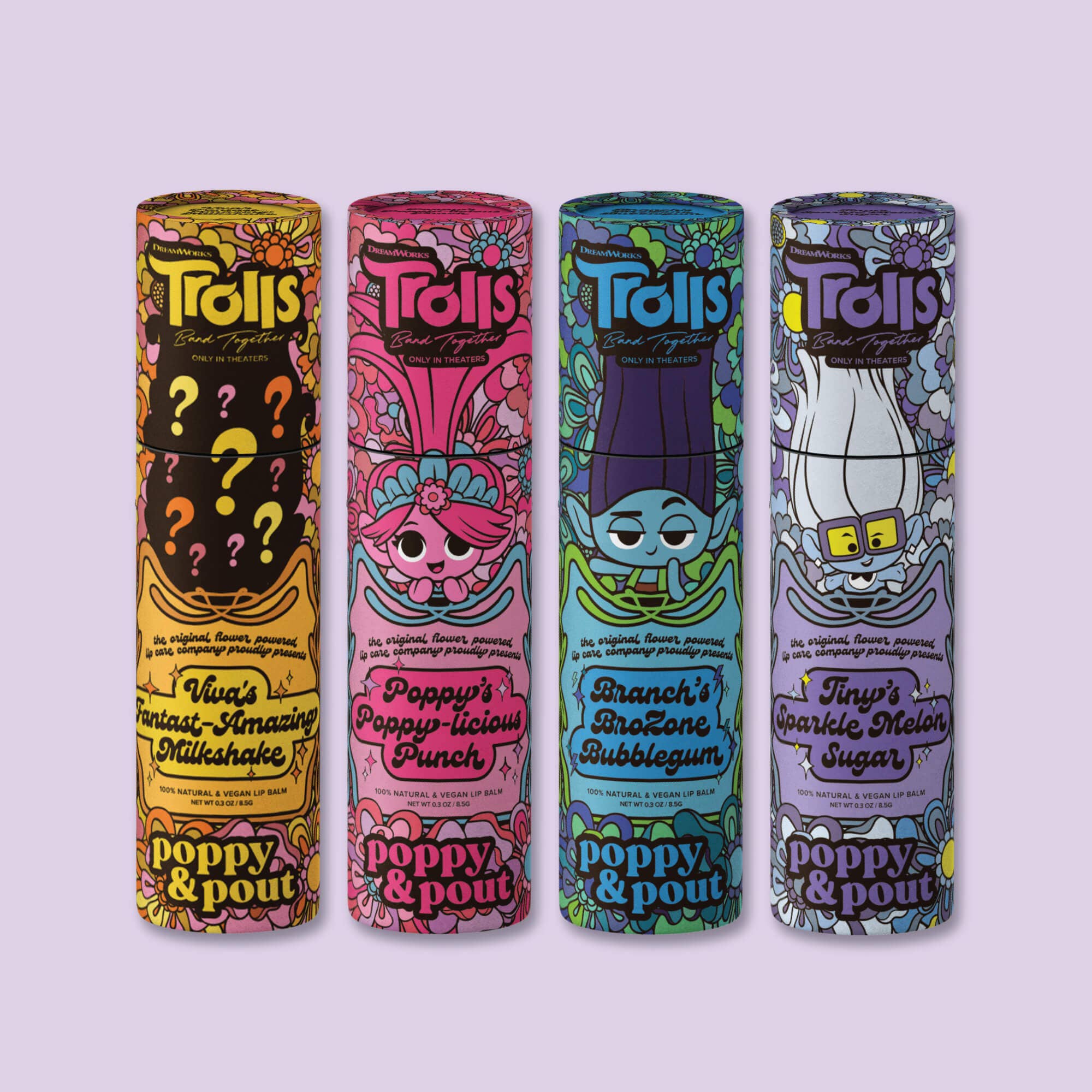 Trolls Band Together, Vegan Lip Balm, Viva's Fantast-Amazing