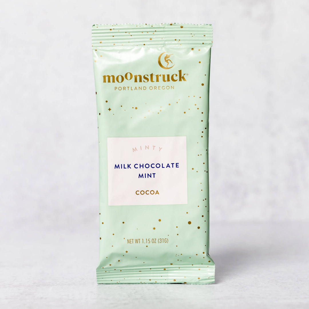 Minty: Mint Milk Chocolate Hot Cocoa Single Serving Pouch - Pine & Moss