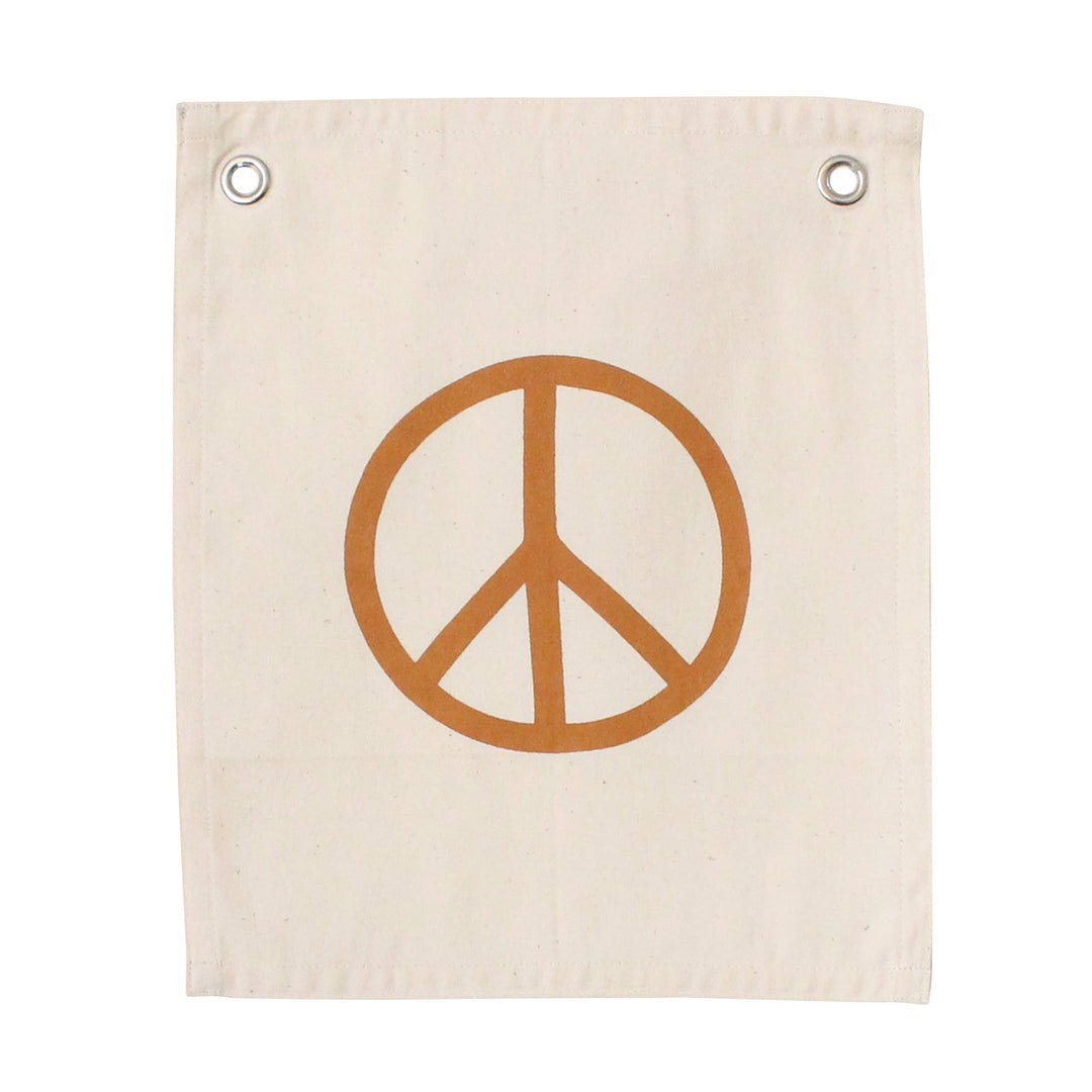 Peace Sign Banner - Pine & Moss