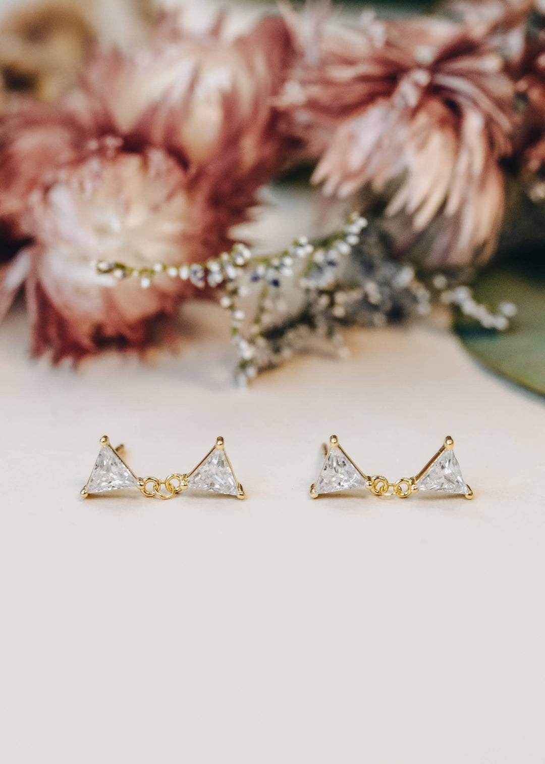 JaxKelly- Socialite - Dual Triangle Drop - Pine & Moss