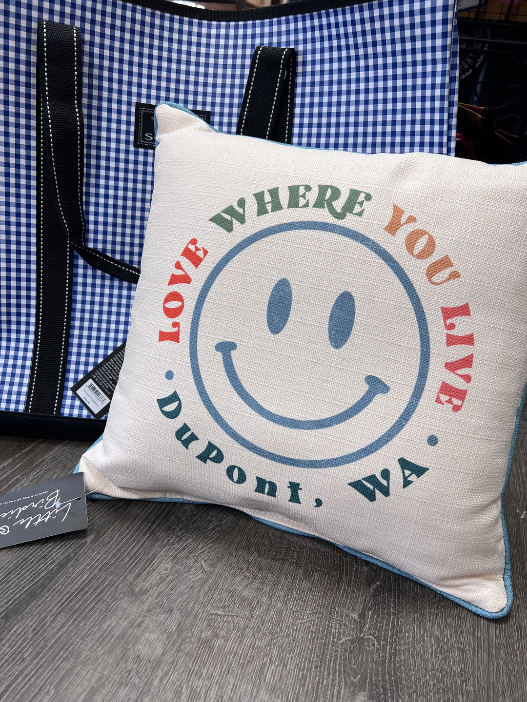 Love Where You Live Pillow- DuPont WA - Pine & Moss