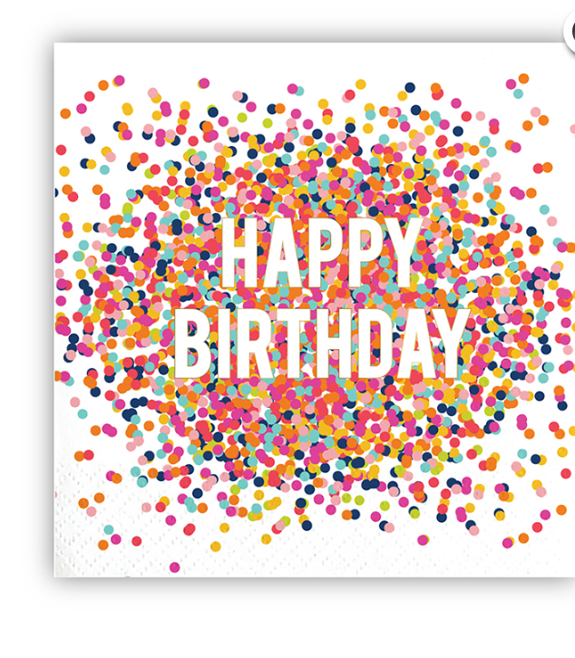 Happy Birthday Confetti, napkins - Pine & Moss
