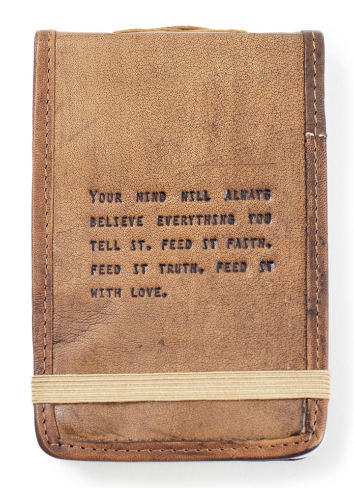 Leather Journal, mini, 4x6" - Pine & Moss