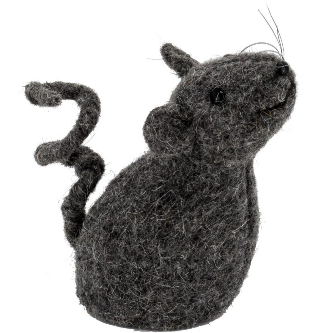Small Wool Mouse - Pine & Moss