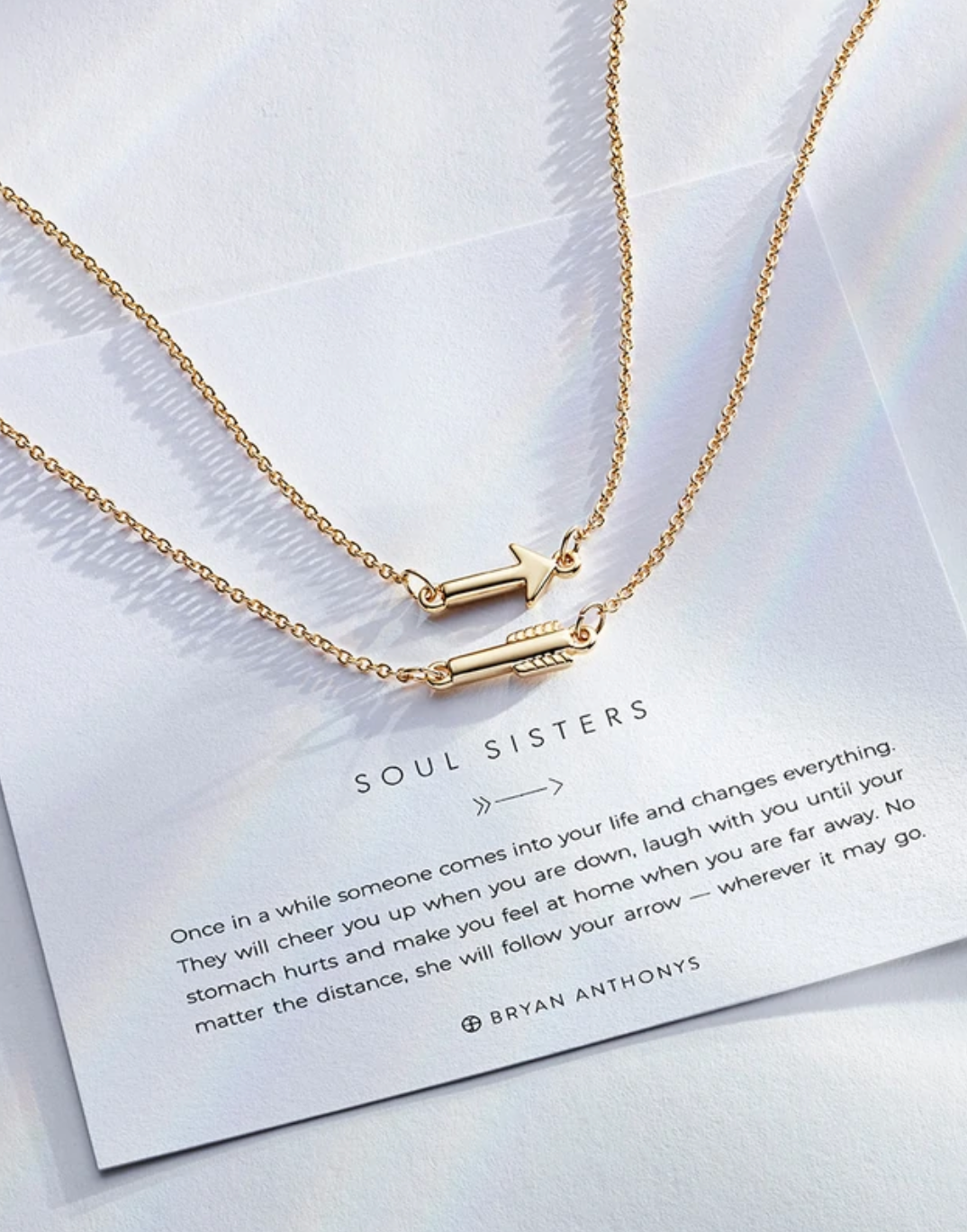 Bryan Anthony-Soul Sisters Best Friend Arrow Necklaces - Pine & Moss