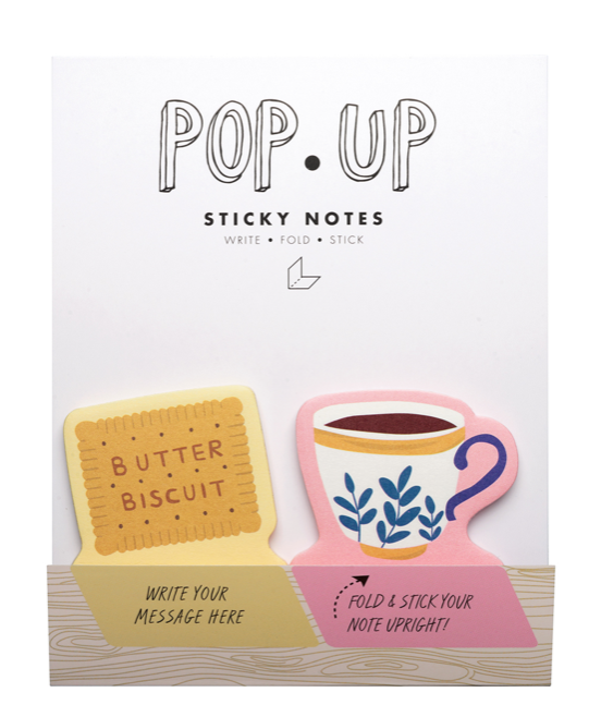 Pop-up Sticky Notes- Tea Time - Pine & Moss
