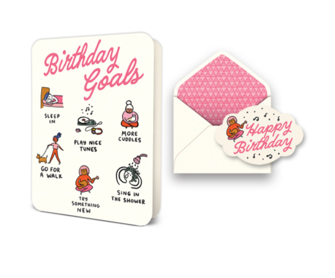 Birthday Goals - Greeting Card - Pine & Moss