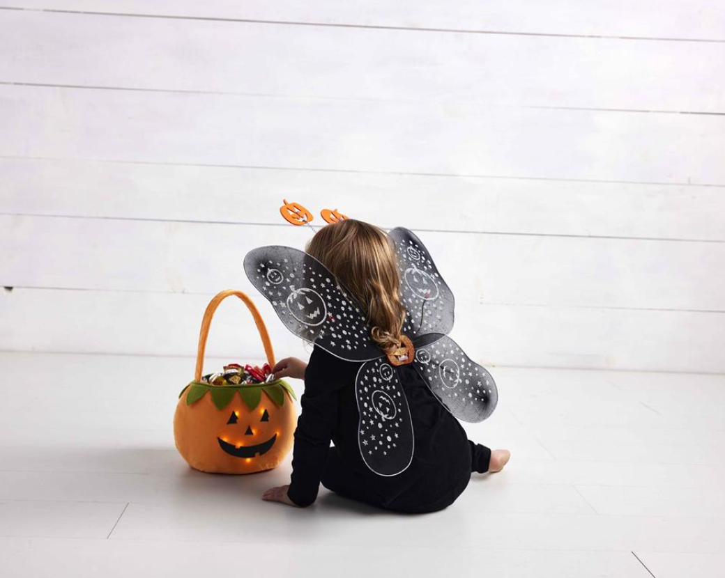 Light-Up Jack-O-Lantern Treat Bag - Pine & Moss